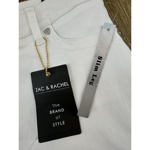 NEW ZAC & RACHAEL Women's Jeans White Size 10 - Picture 12 of 15